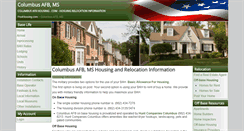 Desktop Screenshot of columbusafbhousing.com